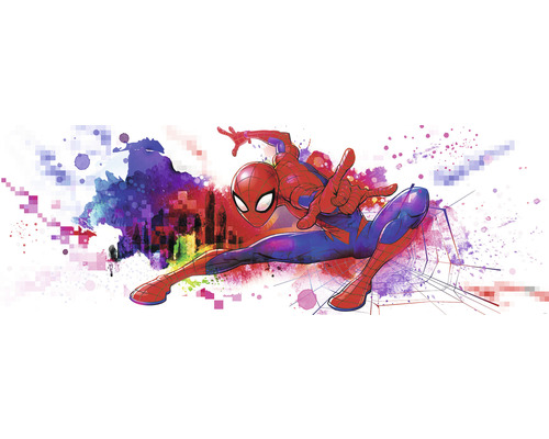 Fototapete Papier 4-4123 Spider-Man Graffiti 4-tlg. 368 x 127 cm