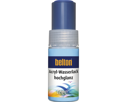 belton free Lackstift hochglänzend RAL 5010 enzianblau 9 ml Belton Acryl Wasserlack hochglänzend