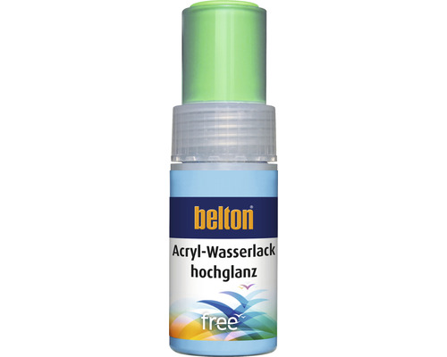 belton free Lackstift hochglänzend RAL 6018 gelbgrün 9 ml Belton Acryl Wasserlack hochglänzend