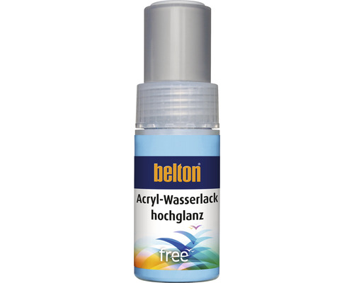 belton free Lackstift hochglänzend RAL 7035 lichtgrau 9 ml Belton Acryl Wasserlack Hochglanz Lackflasche