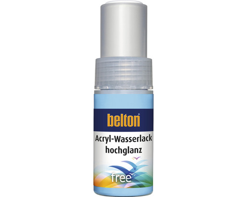 belton free Lackstift hochglänzend RAL 9010 reinweiss 9 ml Belton Acryl Wasserlack Hochglanz Farblack