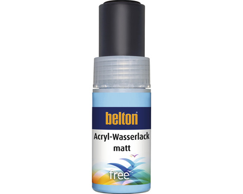 belton free Lackstift matt RAL 9005 tiefschwarz 9 ml Belton Acryl Wasserlack matt