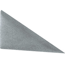 Wandkissen Set Riviera Dreieck grau Samt-Optik 30 x 15 cm links 2 Stk