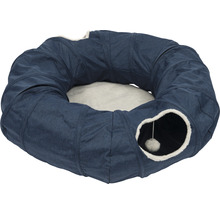 Katzenbett mit Tunnel und Spielzeugball