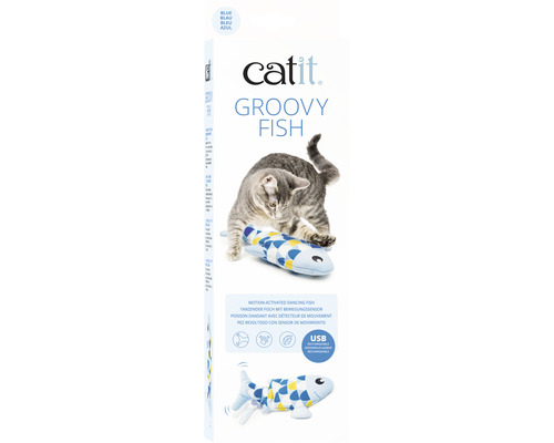 Catit Groovy Fish Katzenspielzeug mit Bewegungssensor