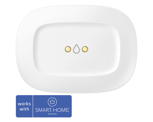 Aeotec Water Leak Sensor Zigbee - Kompatibel mit SMART HOME by hornbach Wasserleckagesensor zur intelligenten Haussteuerung