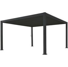 Quadratische Gartenpergola mit Lamellendach