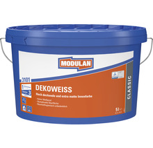Eimer Modulan Dekoweiss Innenfarbe, 5 Liter