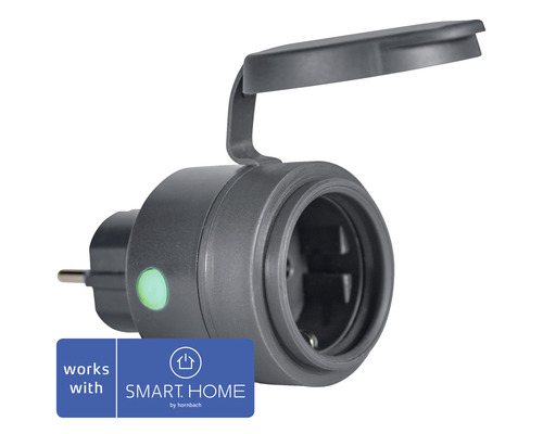Ledvance Steckdose Zigbee Außen IP44 schwarz mit Repeaterfunktion - Kompatibel mit SMART HOME by hornbach Ledvance Steckdose Zigbee Außen IP44 schwarz mit Repeaterfunktion - Kompatibel mit SMART HOME by hornbach