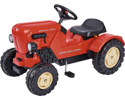 Roter Porsche Diesel Junior Trettraktor für Kinder