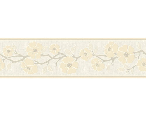 Bordüre selbstklebend 3843-17 Only Border Blumenranke beige creme 5 m x 17 cm