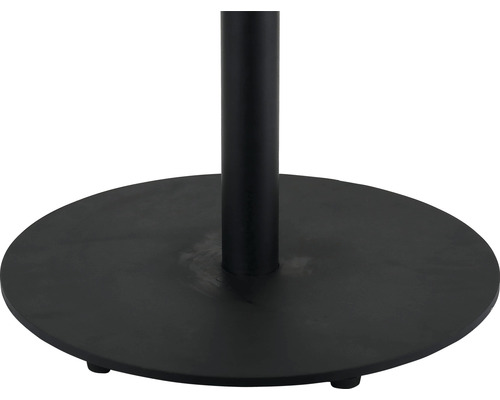 Tischfuß aus Metall mit runder Bodenplatte