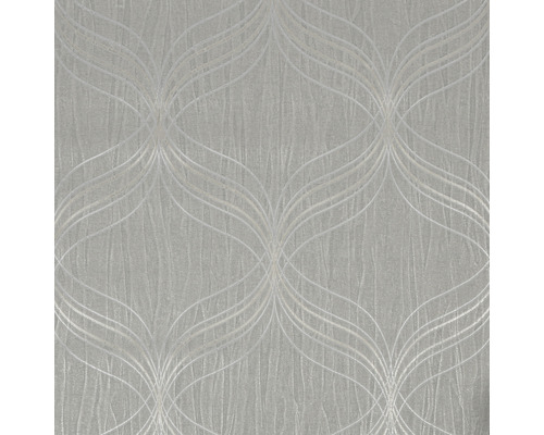 Vliestapete 112659 Opulence Optical Geo silber