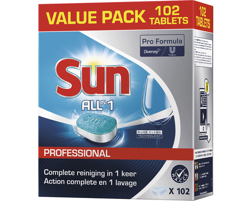 Spülmaschinen-Tabs Sun Professional All in 1 4x102 Stück
