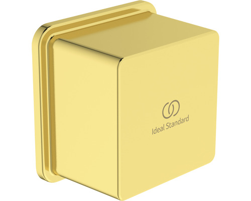 Wandanschlussbogen Ideal Standard Idealrain Atelier 1/2" brushed gold BC772A2 Ideal Standard Logo auf eckigem Bidetanschluss