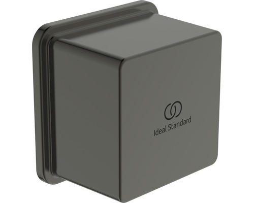 Wandanschlussbogen Ideal Standard Idealrain Atelier 1/2" magnetic grey BC772A5 Ideal Standard Logo auf einem Spülkasten