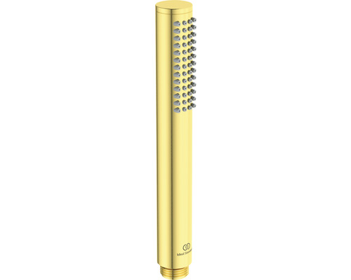 Handbrause Ideal Standard Idealrain Atelier rund Ø 25 mm brushed gold BC774A2 Handbrause aus Metall mit Ideal Standard Logo