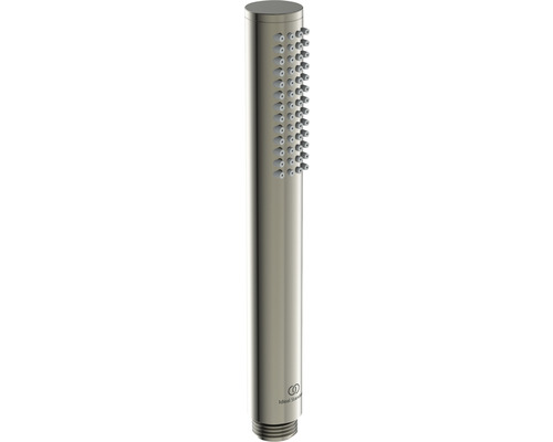 Handbrause Ideal Standard Idealrain Atelier rund Ø 25 mm silver storm BC774GN Handbrause aus Metall mit Ideal Standard Logo