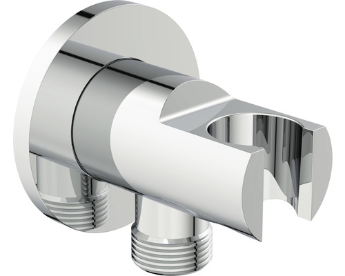Wandhalter mit Schlauchanschluss Ideal Standard Idealrain Atelier 1/2" chrom BC807AA Brausehalter aus Metall zur Wandmontage