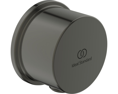Wandanschlussbogen Ideal Standard Idealrain Atelier 1/2" magnetic grey BC808A5 Ideal Standard Logo auf einem Abdeckstopfen
