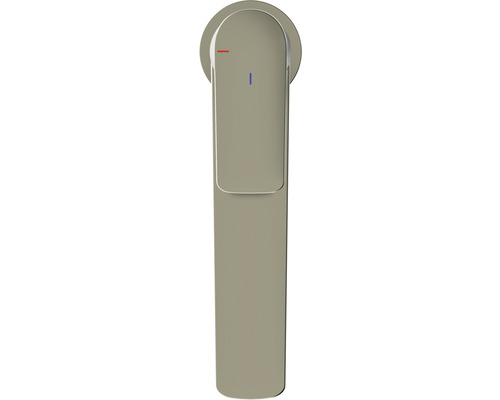 Armatur für Waschbecken mit Temperaturmarkierung