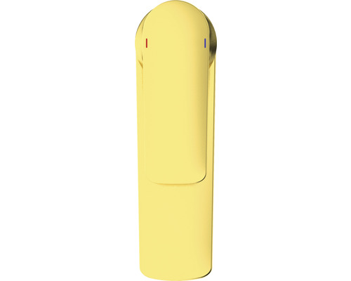 Wasserhahn mit Markierungen für kaltes und warmes Wasser