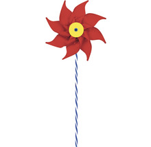 Rote Windmühle mit Stiel