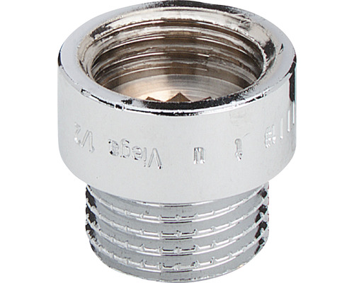 viega Hahnverlängerung Rotguss 3526 3/8 " x 1,5 cm verchromt 447076 Viega Übergangsstück aus Metall mit Gewinde