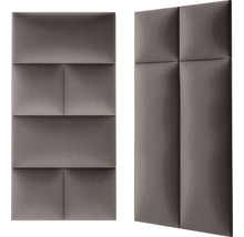 Wandkissen Fancy taupe Gewebte-Optik 30 x 30 cm-thumb-2