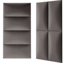 Wandkissen Fancy taupe Gewebte-Optik 30 x 60 cm-thumb-4