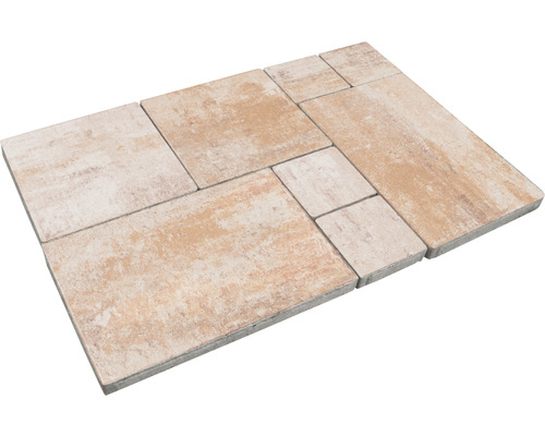 Beton Terrassenplatte iStone Modern Plus sandstein Mehrformat Stärke 5 cm Verbundpflastersteine in verschiedenen Größen