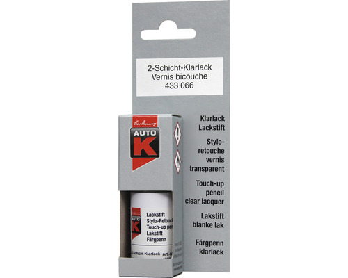 Auto-K Lackstift universal 2-Schicht Klarlack 9 ml Autolack Klarlack Lackstift im Karton