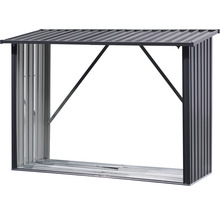 Kaminholzunterstand XL 217 x 89 x 154,5 cm anthrazit-thumb-1