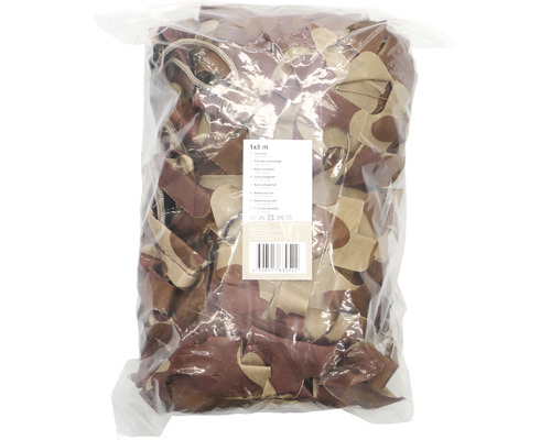 Verpackte Tarnnetz Plane mit den Maßen 1x5 Meter