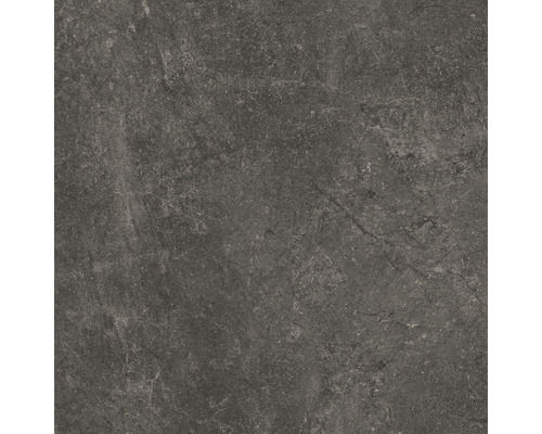 Feinsteinzeug Terrassenplatte Modern Concrete anthrazit rektifizierte Kante 100 cm x 100 cm x 2 cm Dunkelgraue Bodenfliese mit Steinstruktur