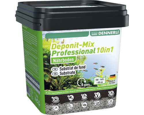 Bodengrund DENNERLE DeponitMix Professional 10in1 4,8 kg Dennerle Deponit-Mix Professional 10in1 Nährboden im Eimer