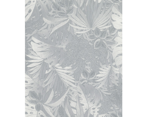 Vliestapete 33301 Botanica Blätter grau silber-0