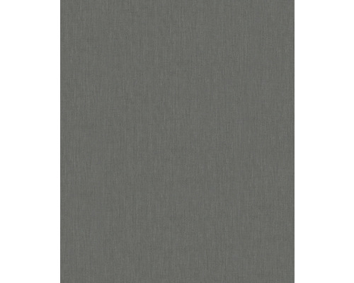 Vliestapete 33967 Botanica Uni Textil-Optik schwarz anthrazit Graue Tapete mit feiner Textur