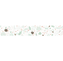 Bordüre 45873 Kids Walls Tiere grün weiß 5 m x 17,5 cm