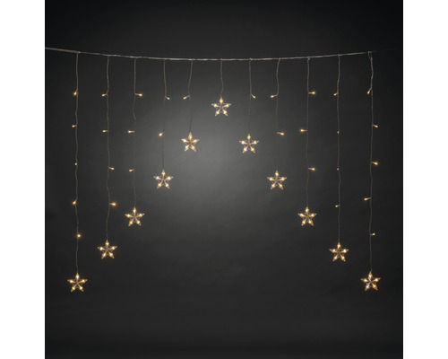 Lichtervorhang, | klare Konstsmide Sterne, 85 12 LED HORNBACH