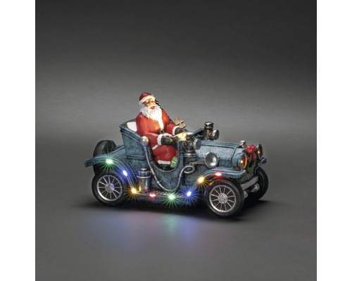 Konstsmide LED Weihnachtsmann im Auto 11 LEDs Lichtfarbe bunt