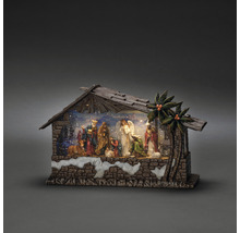 Weihnachtskrippe mit Beleuchtung für die Weihnachtsdekoration