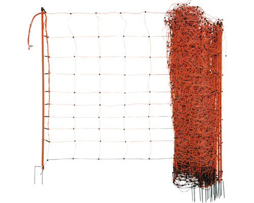 Weidenetz Ovi Net 50 m 108 cm Doppelspitze orange
