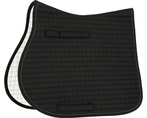 Schabracke Classic Bamboo Vielseitigkeit 58 x 68 x 53 cm schwarz Schwarze Satteldecke mit quadratischer Steppung