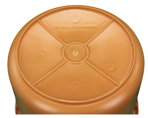 Unterseite eines Eimers