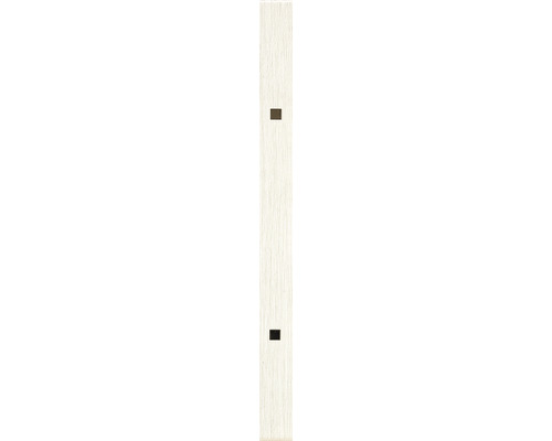 Aufnahme einer Holzpaneele mit zwei länglichen Aussparungen.