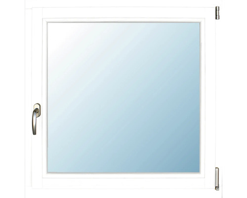 Holzfenster 1-flg. ARON Renova Kiefer lackiert RAL 9016 weiß 750x900 mm DIN Rechts