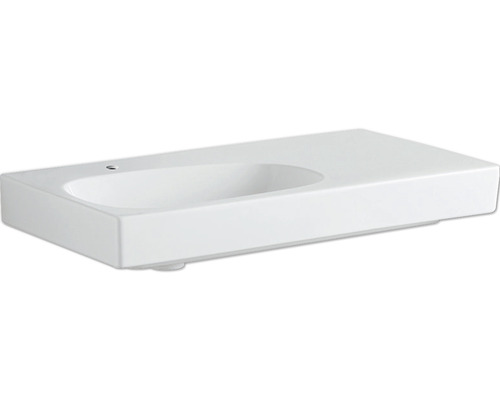 Waschtisch GEBERIT Citterio Ablage rechts 90 x 50 cm weiß KeraTect® Spezialglasur 500548011