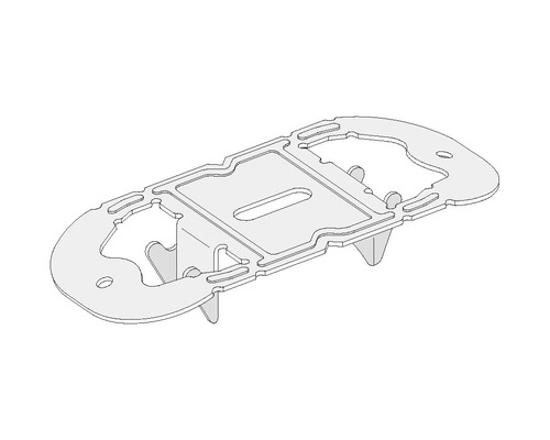 Knauf Direktmontage-Clip für CD-Profil 60 mm / 27 mm Pack = 100 St Bodenplatte für Möbel