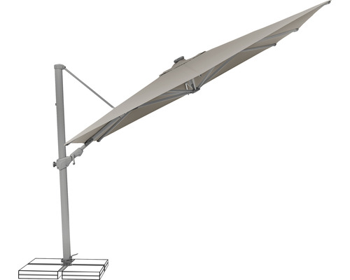 Freiarm-Sonnenschirm für den Garten